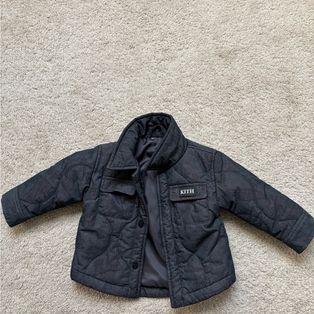 Kith Baby Charcoal Quilted Jacket